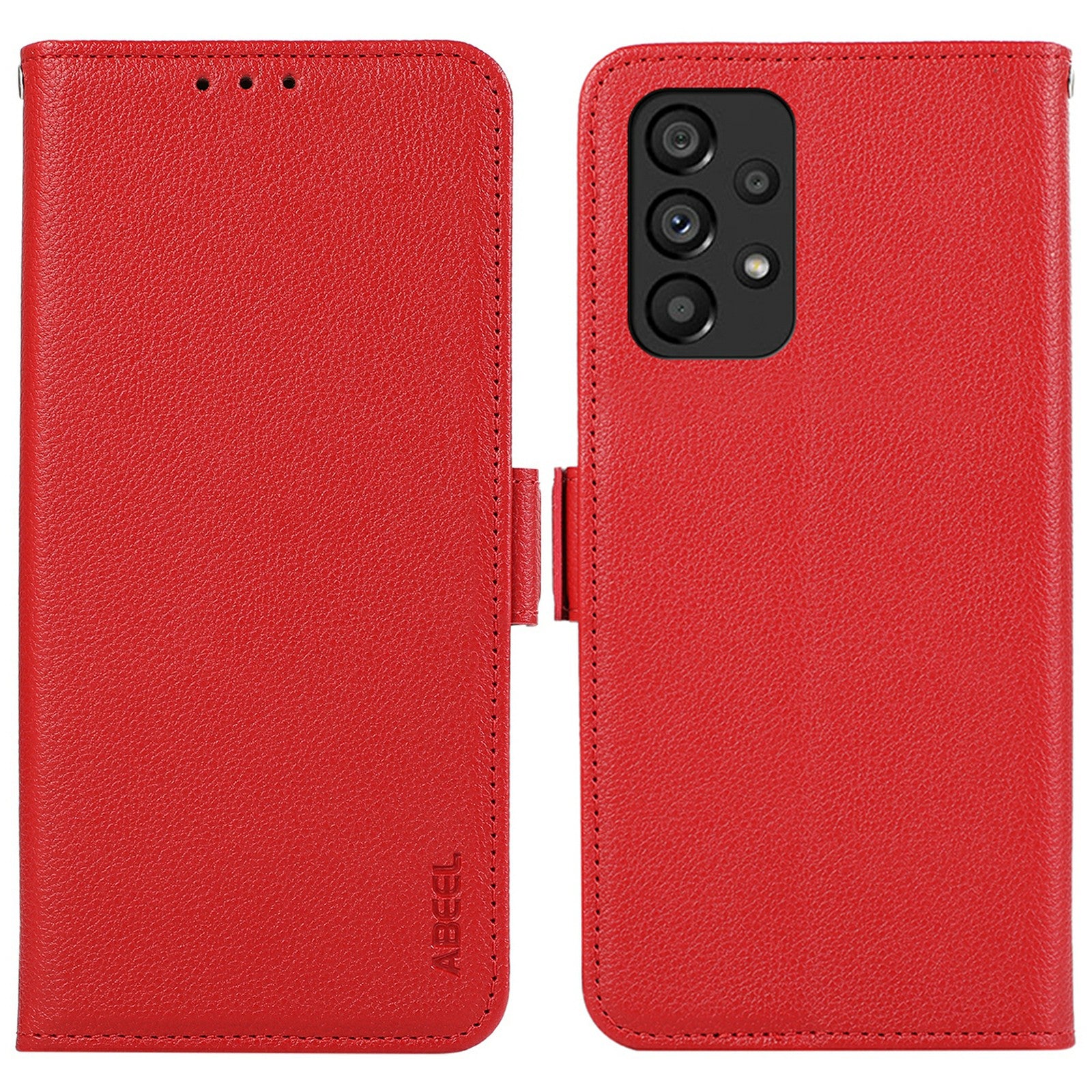 ABEEL For Samsung Galaxy A33 5G Case RFID Blocking PU Leather Phone Cover with Card Holder ABEEL For Samsung Galaxy A33 5G Case RFID Blocking PU Leather Phone Cover with Card Holder